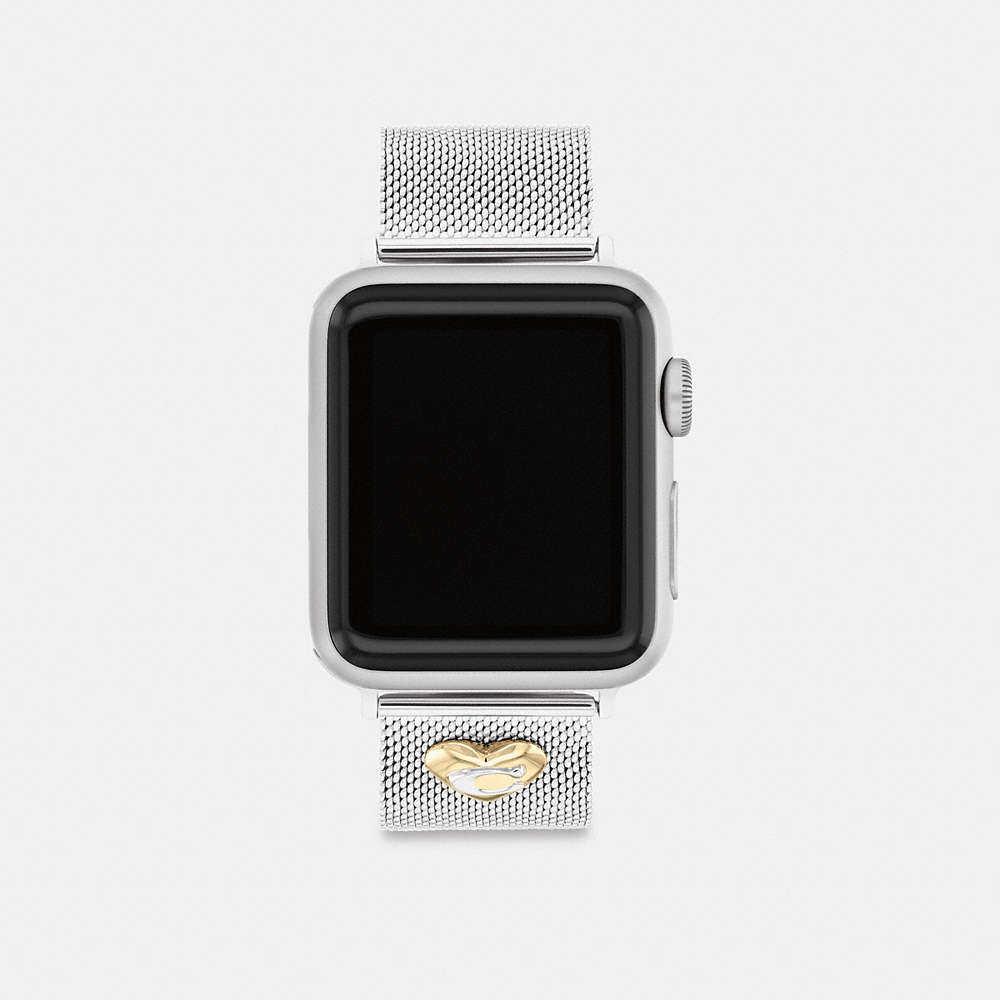 Coach Apple Watch® Strap, 38mm, 40mm And 41mm In Stainless Steel