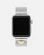 COACH®,APPLE WATCH® STRAP, 38MM, 40MM AND 41MM,Stainless Steel,Stainless Steel,Front View