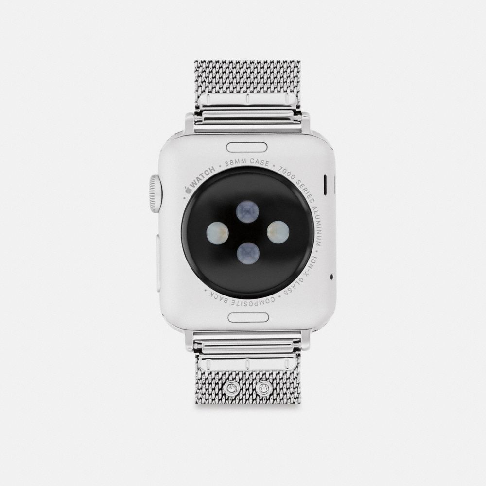 Coach Apple Watch® Strap, 38mm, 40mm And 41mm In Stainless Steel