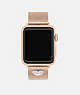 COACH®,APPLE WATCH® STRAP, 38MM, 40MM AND 41MM,Rose Gold,Front View