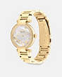 COACH®,CARY WATCH, 34MM,Gold,Angle View