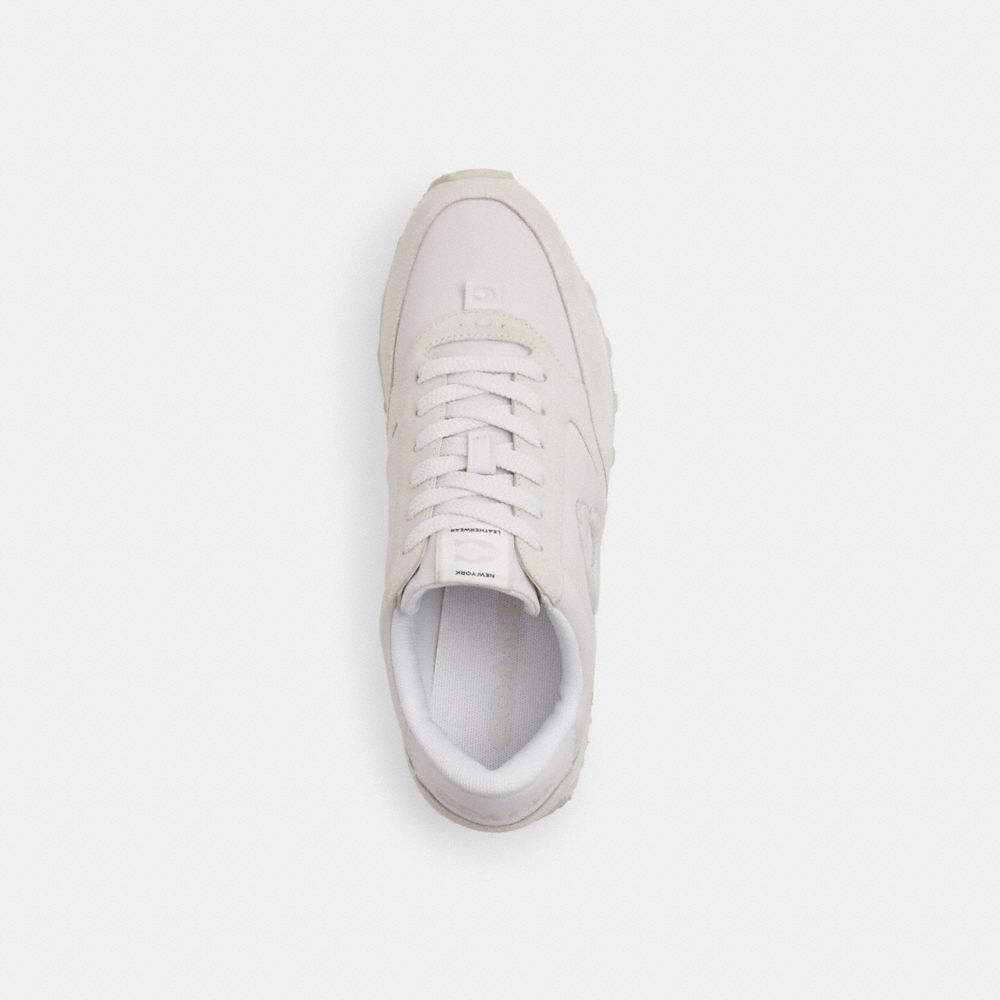 COACH®,RUNNER SNEAKER,Optic White,Inside View,Top View