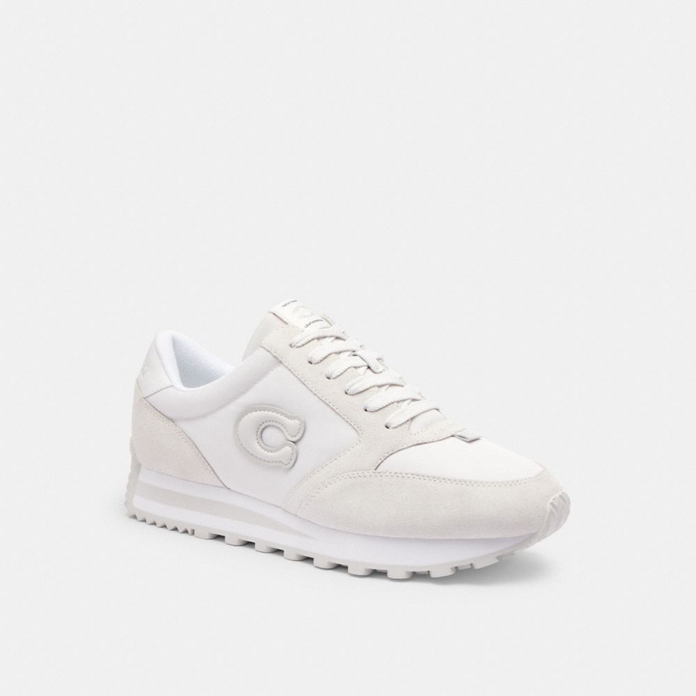 COACH®,RUNNER SNEAKER,Optic White,Front View