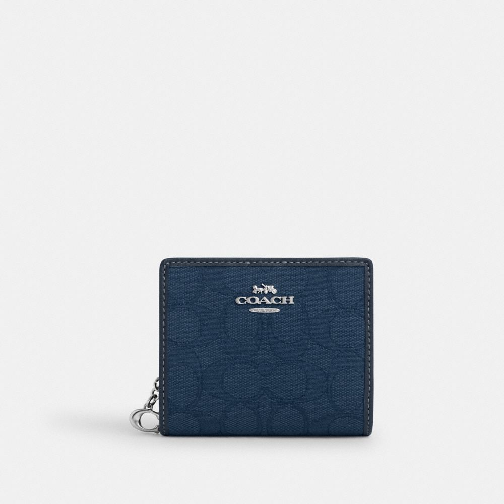 Navy coach wallet sale