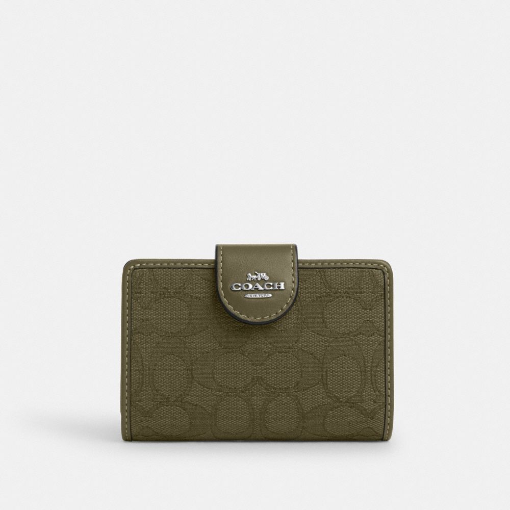 COACH Outlet Medium Corner Zip Wallet In Signature Jacquard