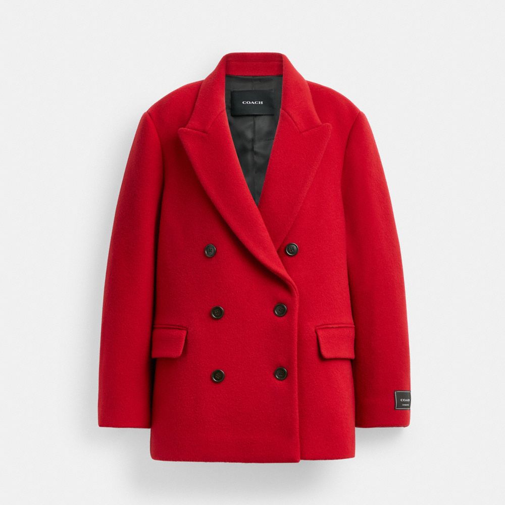 Coach tailored wool coat online