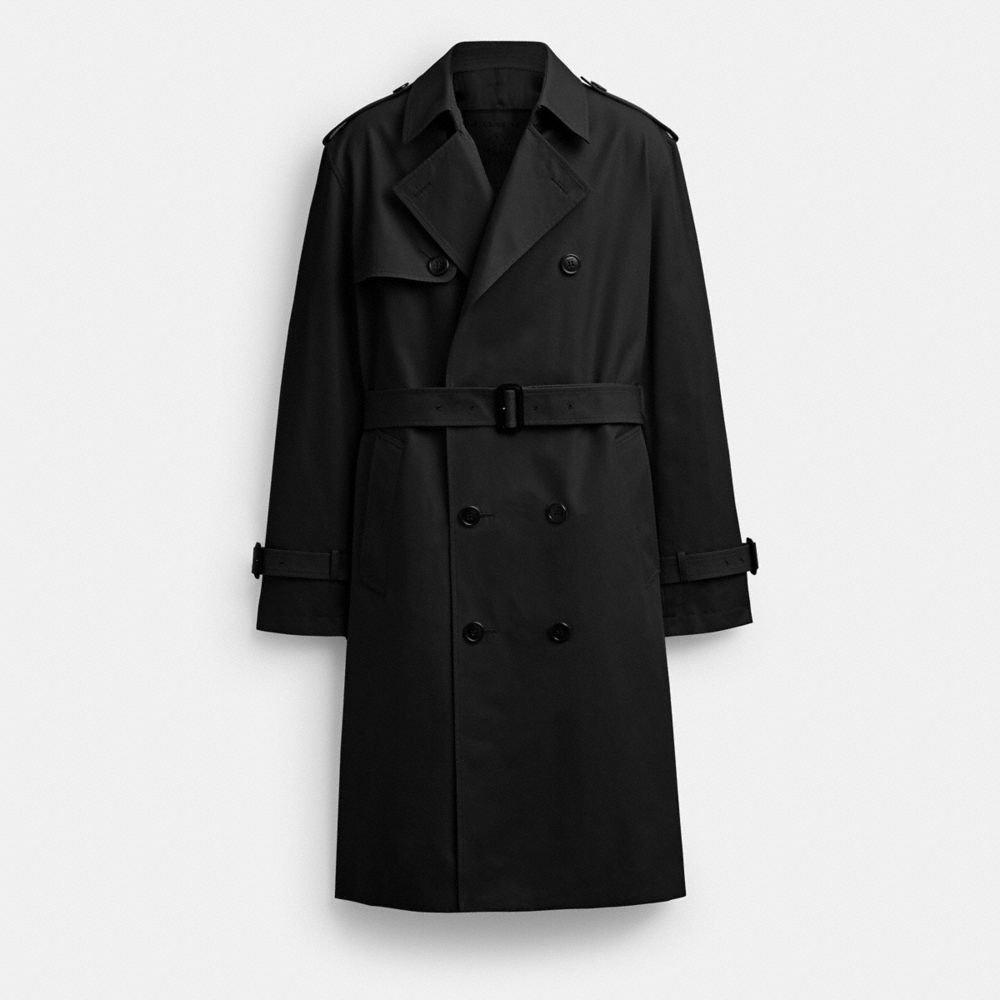 Black Relaxed Trench Coat