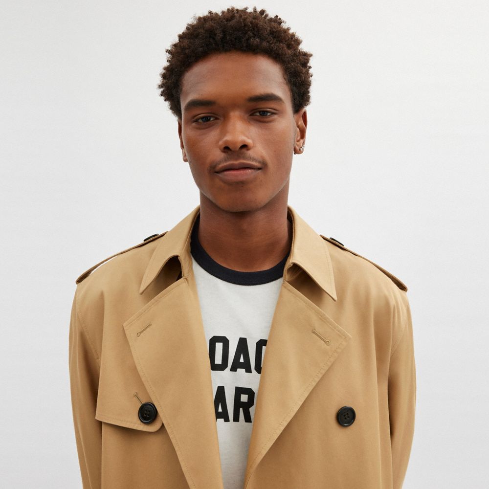 Men's coach trench coat best sale