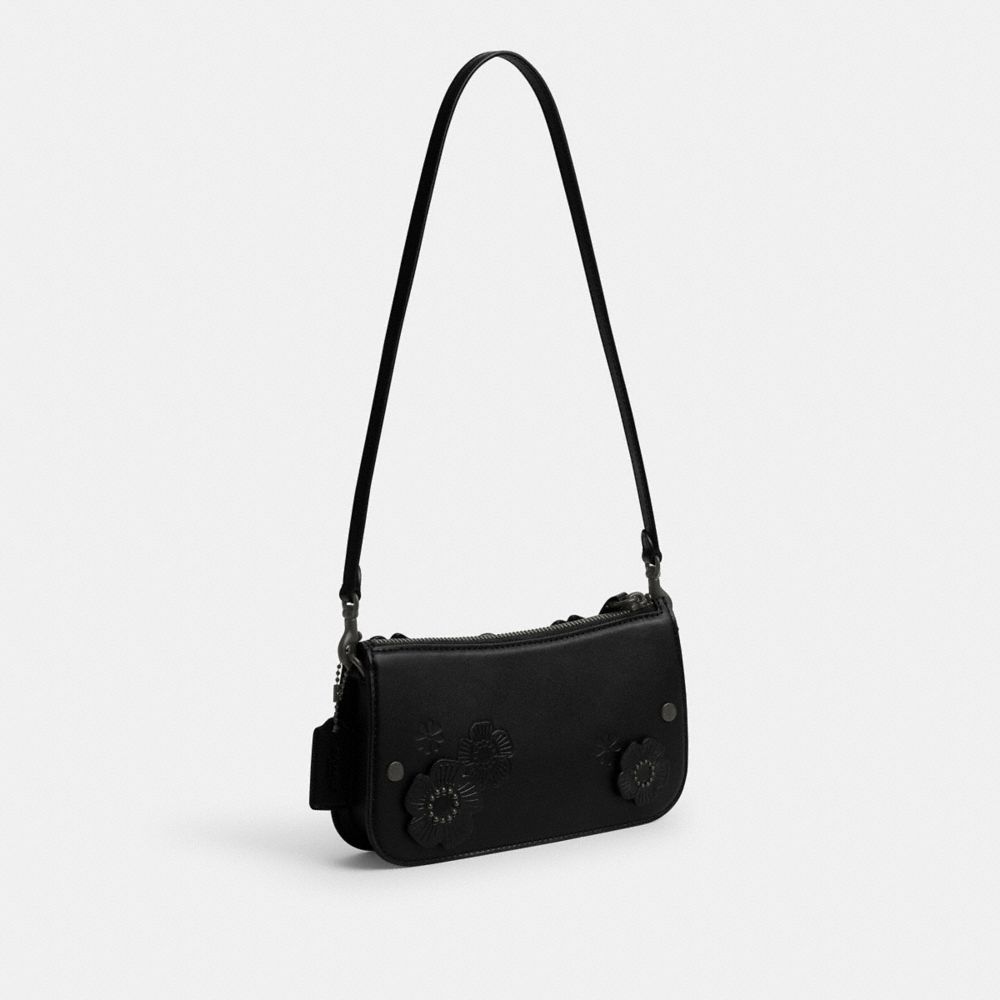 COACH®,Penn Shoulder Bag With Tea Rose,,Angle View