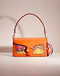 COACH®,UPCRAFTED TABBY SHOULDER BAG 26,Polished Pebble Leather,Medium,Cozy Up,Brass/Sun Orange,Front View