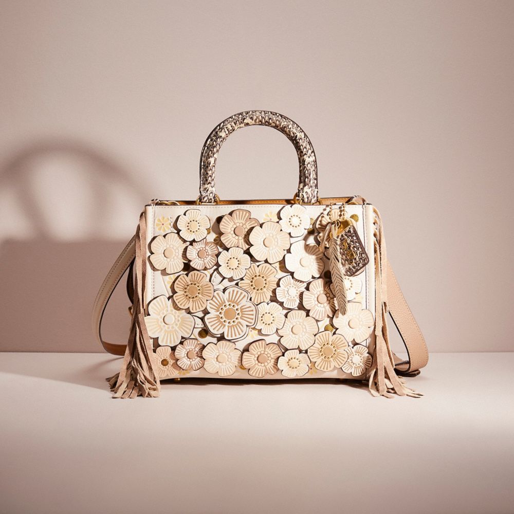 Coach tea rose online bag sale