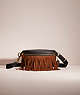 COACH®,UPCRAFTED BETHANY BELT BAG,Polished Pebble Leather,Brass/Black,Front View