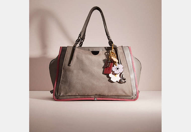 COACH®,UPCRAFTED DREAMER 36,Leather,Dark Gunmetal/Heather Grey,Front View