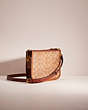 COACH®,UPCRAFTED SLIM TURNLOCK CROSSBODY IN SIGNATURE CANVAS,Signature Coated Canvas,Brass/Tan/Rust,Angle View