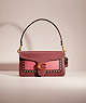 COACH®,UPCRAFTED TABBY SHOULDER BAG 26,Polished Pebble Leather,Brass/Wine,Front View