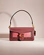 COACH®,UPCRAFTED TABBY SHOULDER BAG 26,Polished Pebble Leather,Brass/Wine,Front View