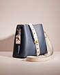 COACH®,UPCRAFTED WILLOW SHOULDER BAG IN COLORBLOCK,Polished Pebble Leather,Cozy Up,Silver/Pool Multi,Angle View