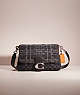 COACH®,UPCRAFTED SOFT TABBY SHOULDER BAG IN SIGNATURE DENIM,Cozy Up,Silver/Black Denim,Front View