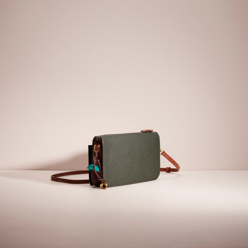 COACH®,UPCRAFTED NOA POP-UP MESSENGER IN COLORBLOCK,Polished Pebble Leather,Brass/Amazon Green Multi,Angle View