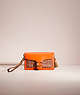 COACH®,UPCRAFTED TABBY CROSSBODY WRISTLET,Polished Pebble Leather,Cozy Up,Brass/Sun Orange,Front View