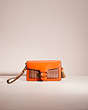 COACH®,UPCRAFTED TABBY CROSSBODY WRISTLET,Polished Pebble Leather,Cozy Up,Brass/Sun Orange,Front View