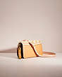 COACH®,UPCRAFTED BEAT CROSSBODY CLUTCH IN COLORBLOCK,Glovetanned Leather,Cozy Up,Brass/Blush Natural Multi,Angle View