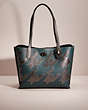 COACH®,UPCRAFTED WILLOW TOTE,Polished Pebble Leather,Cozy Up,Pewter/Forest,Front View