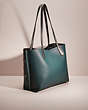 COACH®,UPCRAFTED WILLOW TOTE,Polished Pebble Leather,Cozy Up,Pewter/Forest,Angle View
