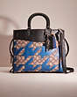 COACH®,UPCRAFTED ROGUE IN SIGNATURE TEXTILE JACQUARD,Signature Jacquard,Cozy Up,Silver/Cocoa Black,Front View
