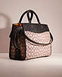 COACH®,UPCRAFTED ROGUE IN SIGNATURE TEXTILE JACQUARD,Signature Jacquard,Cozy Up,Silver/Cocoa Black,Angle View