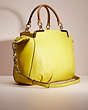 COACH®,UPCRAFTED MADISON LILLY BAG,Pebble Leather,Cozy Up,Gold/Kiwi,Angle View