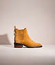 COACH®,RESTORED BOWERY CHELSEA BOOT,Suede,Camel,Front View