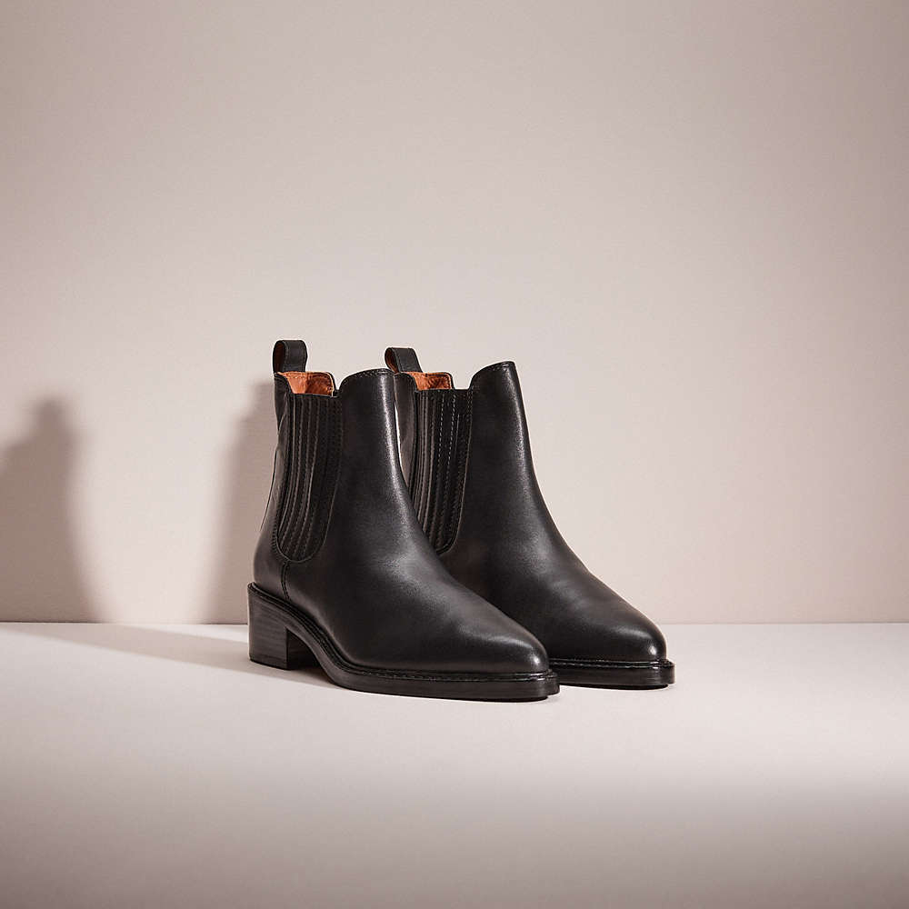 Shop Coach Restored Bowery Chelsea Bootie In Black