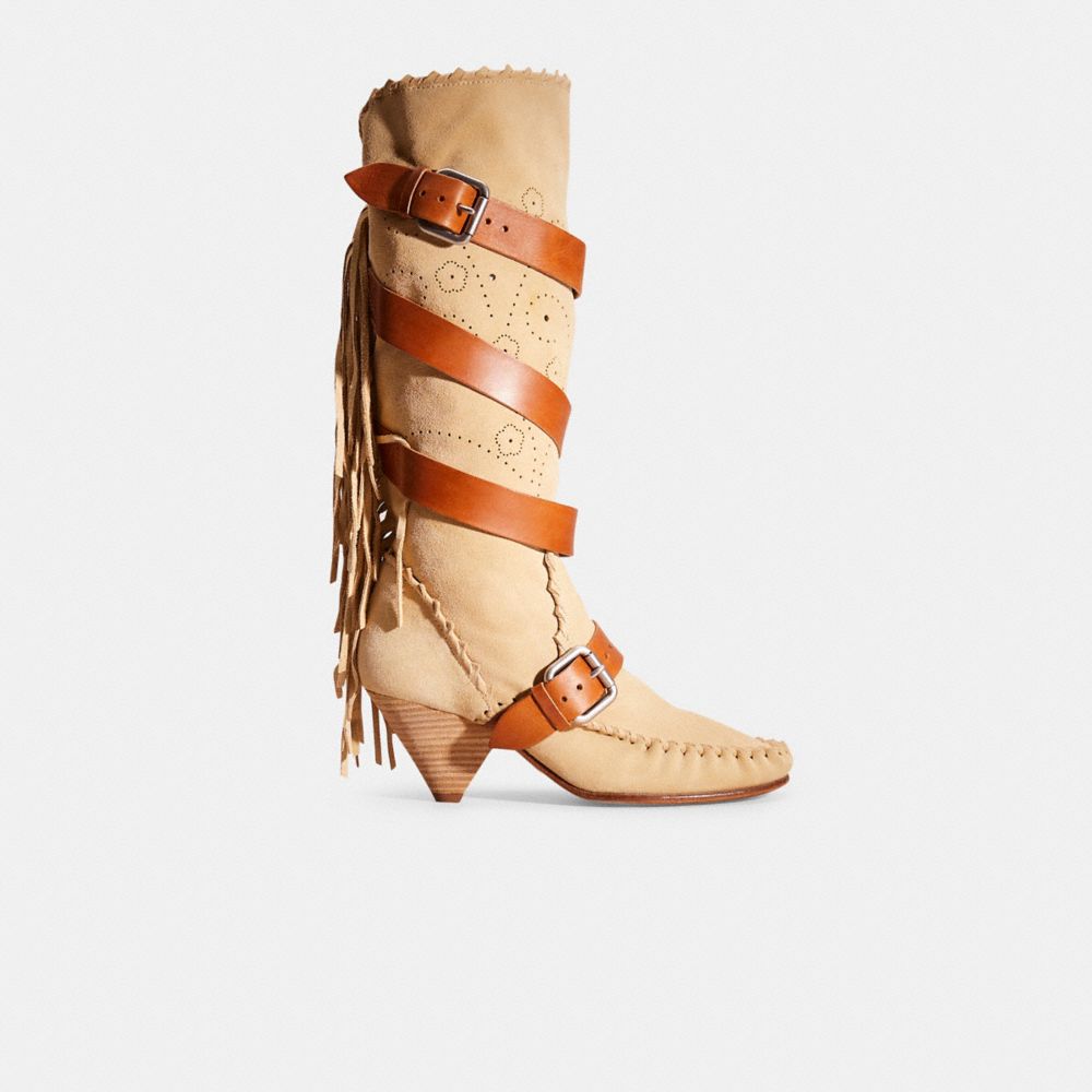 Coach store fringe boot