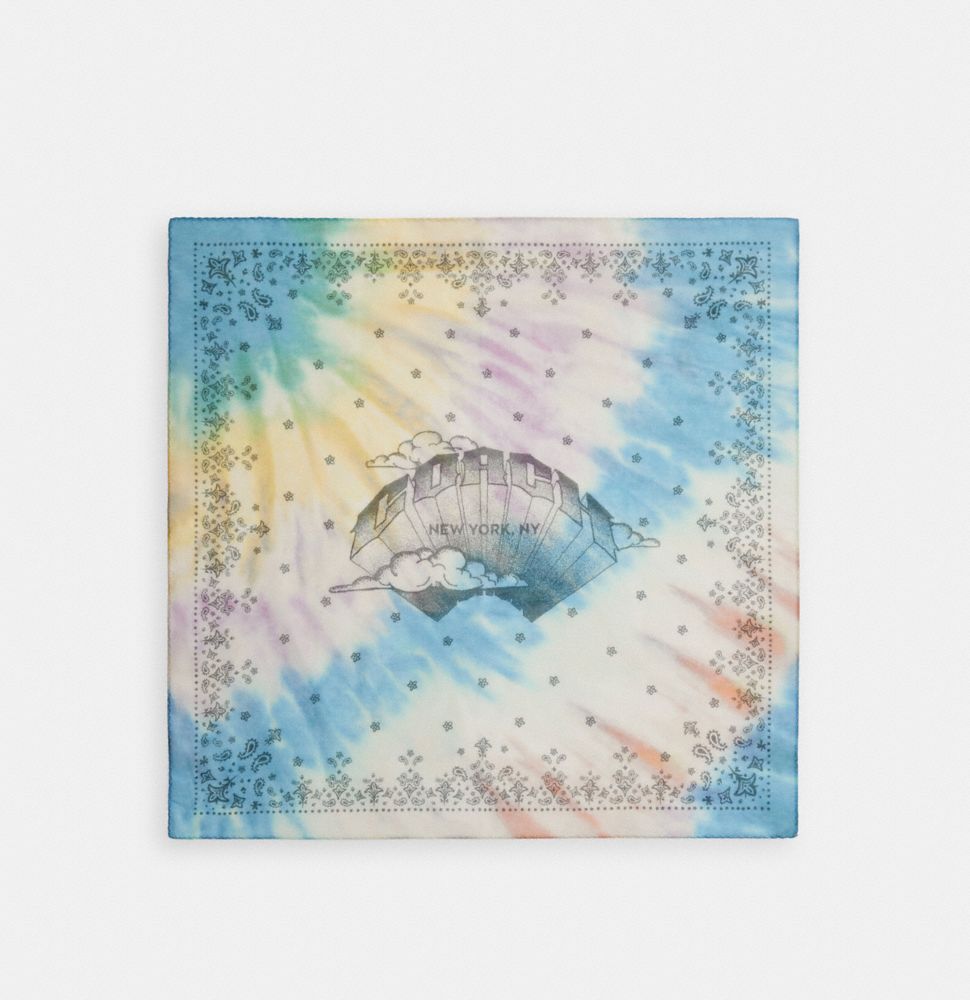 Watercolor Tie Dye Print Bandana