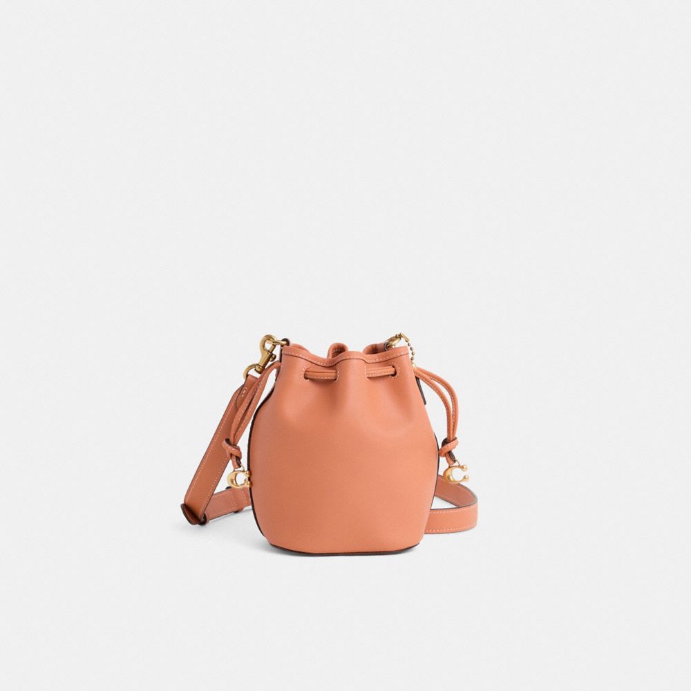 Coach Restored Camila Bucket Bag In Brass/faded Orange