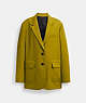 COACH®,TAILORED BLAZER,Green,Front View