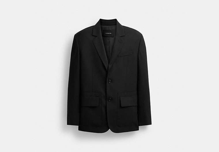 COACH®,TAILORING BLAZER,Black,Front View image number 0