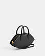 COACH®,LIP BAG,Small,Brass/Black,Angle View