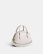 COACH®,BOROUGH BOWLING BAG,Glovetanned Leather,Medium,Brass/Chalk,Angle View