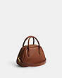 COACH®,BOROUGH BOWLING BAG,Glovetanned Leather,Medium,Brass/1941 Saddle,Angle View