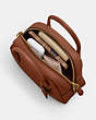 COACH®,BOROUGH BOWLING BAG,Glovetanned Leather,Medium,Brass/1941 Saddle,Inside View,Top View