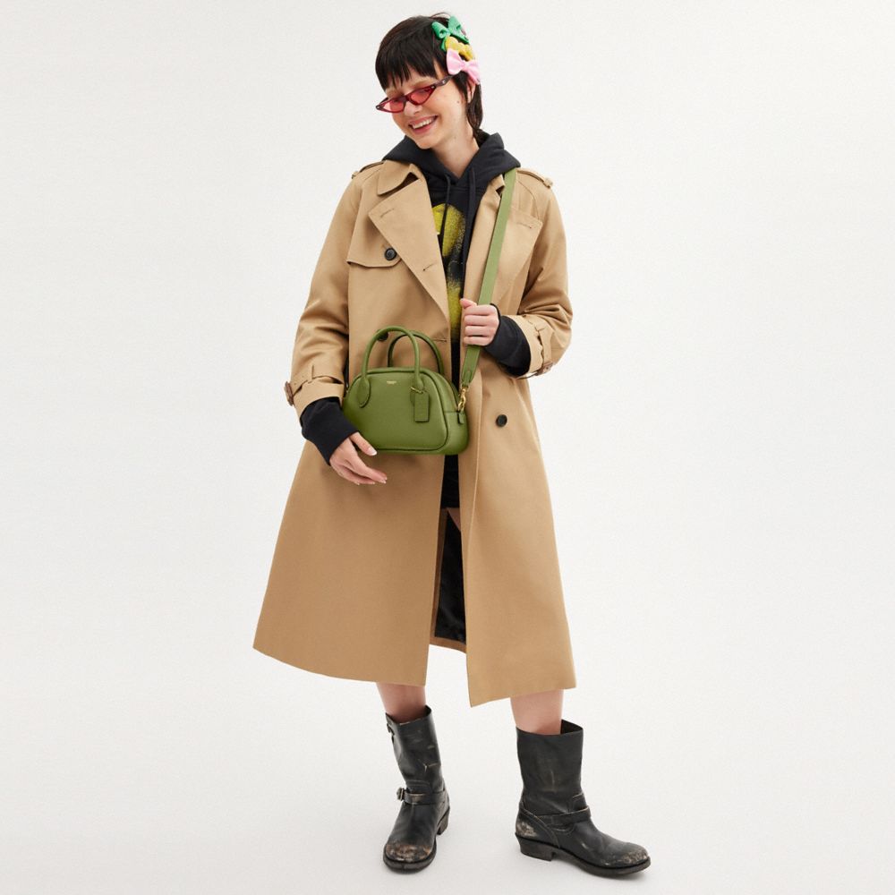 COACH®,SAC DE BOWLING BOROUGH,Cuir tanné à gant,B4/Lime sombre