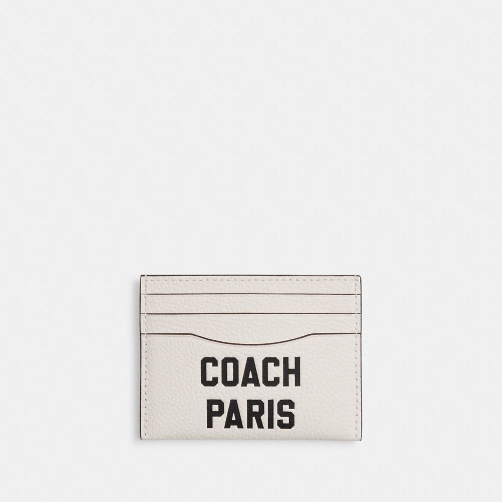 COACH®,Card Case With Paris,,Front View image number 0