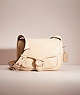 COACH®,RESTORED TABBY MESSENGER,Glovetanned Leather,Silver/Ivory,Front View