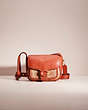 COACH®,RESTORED TABBY MESSENGER 19 IN SIGNATURE CANVAS,Signature Coated Canvas,Brass/Tan/Rust,Front View