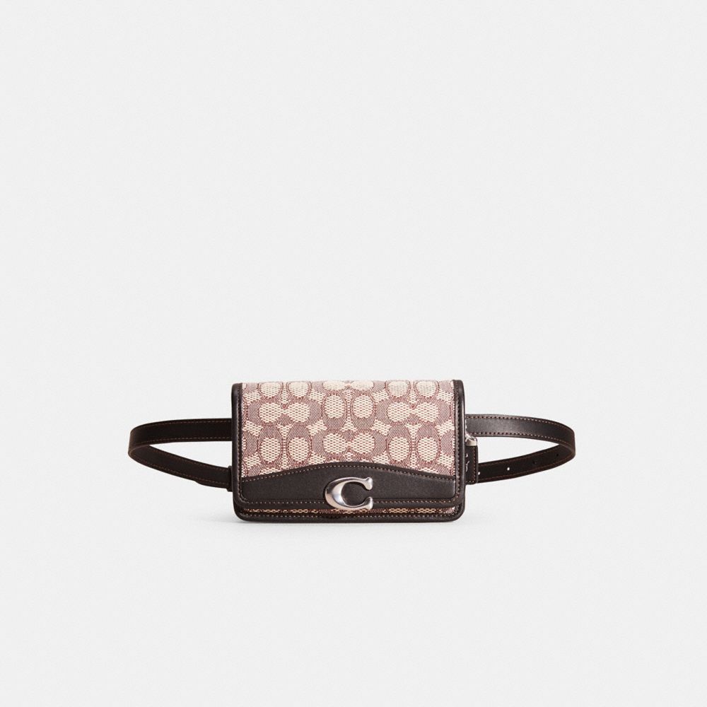 COACH Bandit Belt Bag In Signature Jacquard in Gray