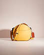COACH®,RESTORED CANTEEN CROSSBODY,Glovetanned Leather,Pewter/Maize,Front View
