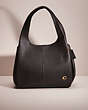 COACH®,RESTORED LANA SHOULDER BAG,Polished Pebble Leather,Large,Brass/Black,Front View