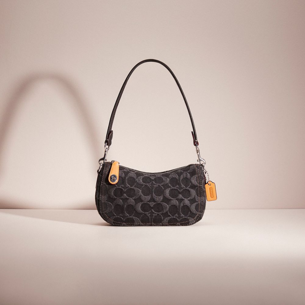 Coach Denim Swinger Shoulder Bag